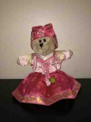 Starbucks Bearista Korea Plush 134th Edition - Pink Traditional Hanbok Bear NWT - Sold on eBay Nov, 7th 2019 for $50.14