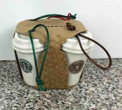 Starbucks Siren Logo History Evolution Holiday Ornament Set of 4 New Box 2011 - Sold on eBay Nov, 7th 2019 for $19.95