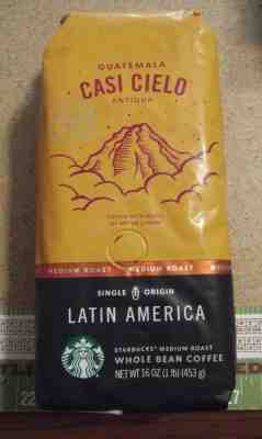 Starbucks CASI CIELO whole bean Medium coffee 1lb/453g. Cocoa, hints Meyer Lemon - Sold on eBay Nov, 7th 2019 for $15.00