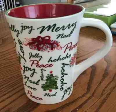 Starbucks 2007 Christmas Holiday Coffee Mug Cup Love Joy Peace Red Green  EUC - Sold on eBay Nov, 7th 2019 for $15.00