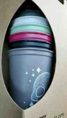 Starbucks Halloween Costumes 6 Pack of Reusable Hot Cups Coffee with Lids NEW - Sold on eBay Nov, 7th 2019 for $26.00