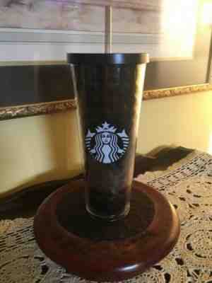 Starbucks 24 oz Venti Cold Cup Acrylic Black Diamond Quilted Pattern - Sold on eBay Nov, 7th 2019 for $28.00