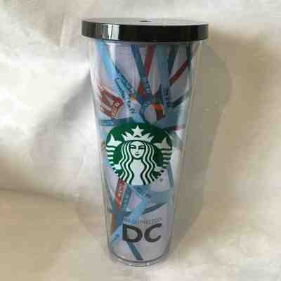 Starbucks Washington DC Acrylic Cold Cup Tumbler Venti 24 Fluid Oz - Sold on eBay Nov, 7th 2019 for $15.39