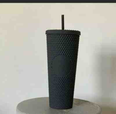 Starbucks New Matte Black Studded Fall Rare 24 Oz Cold Cup Tumbler - Sold on eBay Nov, 7th 2019 for $65.00