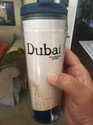 Starbucks Global Icons Dubai UAE Travel Mug Coffee Thermos 12 oz Brand New w/tag