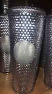 Starbucks 2019 BLING PLATINUM Studded Tumbler Venti 24oz Holiday ON HAND - Sold on eBay Nov, 7th 2019 for $39.75