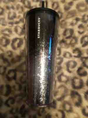 STARBUCKS 2019 Holiday Limited Edition BLACK cascading Glitter Tumbler 24ozVenti - Sold on eBay Nov, 7th 2019 for $31.00