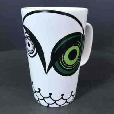 STARBUCKS Night Owl 16 oz Grande Coffee Mug Cup Green Eye Limited Edition 2014  - Sold on eBay Nov, 7th 2019 for $19.99