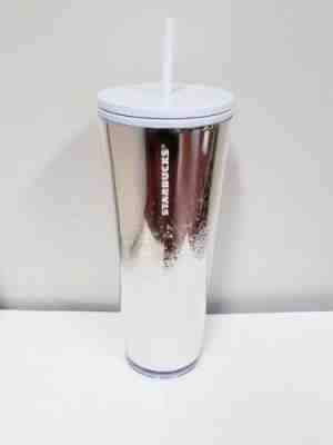 Starbucks Holiday 2019 Venti Tumbler GOLD Cascading Snow RARE EDITION - Sold on eBay Nov, 7th 2019 for $42.99