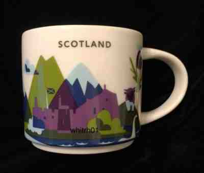Starbucks Scotland YAH Mug Highlands Golf Bagpipe Whisky You Are Here UK Nessie - Sold on eBay Nov, 7th 2019 for $54.99
