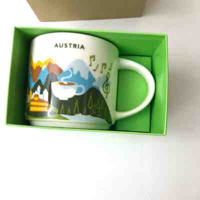 2018 Starbucks Austria YOU ARE HERE Collection Coffee Mug Cup in Gift Box - Sold on eBay Nov, 16th 2019 for $49.99