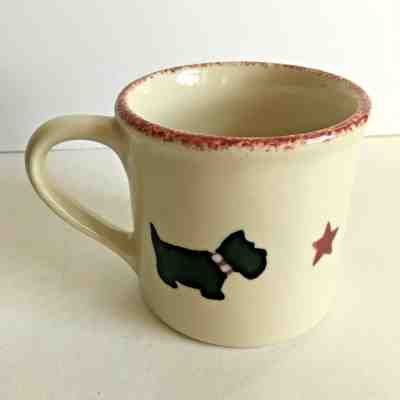 Starbucks Hartstone Barista Series Hand-painted Scottie Dog 14 Oz Mug Signed - Sold on eBay Nov, 16th 2019 for $24.99