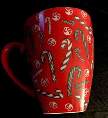 Christmas Starbucks Barista Red Candy Cane Coffee Mug Large Holiday 2002 - Sold on eBay Nov, 16th 2019 for $25.00