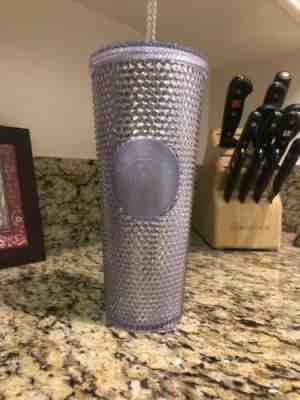 NEW Winter Holiday Starbucks 2019 Venti Bling Platinum Studded Cold Cup Tumbler - Sold on eBay Nov, 16th 2019 for $25.00