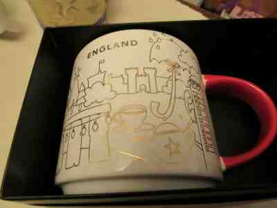 Starbucks Christmas YAH England mug - Sold on eBay Nov, 16th 2019 for $20.00