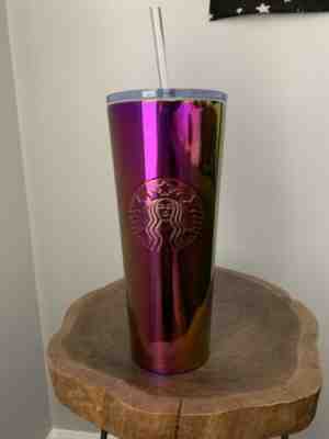 NEW Starbucks Iridescent Rainbow 24 oz Tumbler - Sold on eBay Nov, 16th 2019 for $29.99
