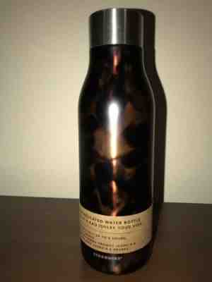 Starbucks Stainless Steel Water Bottle Tortoise Blk Vacuum Insulated 20oz - Sold on eBay Nov, 16th 2019 for $19.00