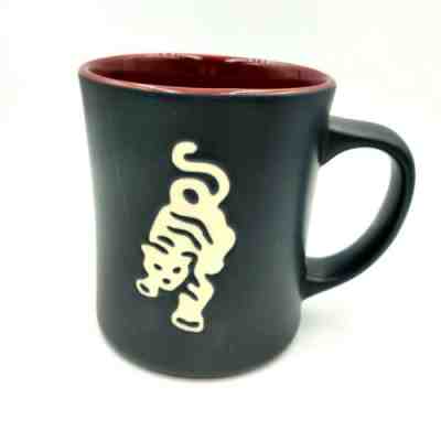 Starbucks 2012 Sumatra Tiger Coffee Mug Cup Matte Black Maroon Porcelain 16 oz - Sold on eBay Nov, 16th 2019 for $17.89