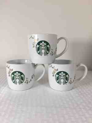 Lot of 3 Starbucks Holiday Collection 2013 Coffee Cups 14oz Mugs Mermaid Logo - Sold on eBay Nov, 16th 2019 for $21.77