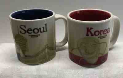 Starbucks Collector Series 2011, 3 Oz Mugs, Coffee Espresso, Korea & Seoul Set - Sold on eBay Nov, 16th 2019 for $25.99