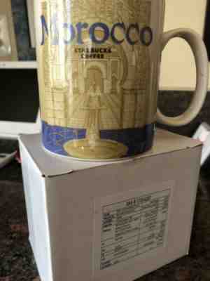 Starbucks Morocco City Mug 2016 16 Oz Blue Coffee Cup Collectors  - Sold on eBay Nov, 16th 2019 for $33.00