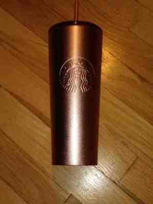 Starbucks Rose Gold Glitter Stainless Steel 24 fl oz Cold Cup Tumbler 2018 NWT - Sold on eBay Nov, 16th 2019 for $29.20