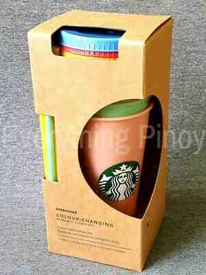Starbucks COLOUR CHANGING Reusable Cups Set of 5 2019 - Sold on eBay Nov, 16th 2019 for $54.99