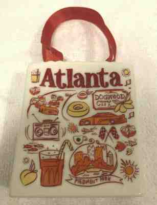 Starbucks Christmas Tote Bag Ornament 2019 NWT Atlanta, Georgia COLLECTABLE - Sold on eBay Nov, 16th 2019 for $18.39