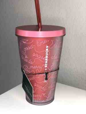 Starbucks 2018 Red Christmas Holiday Bando Tumbler 16oz New - Sold on eBay Nov, 16th 2019 for $15.00