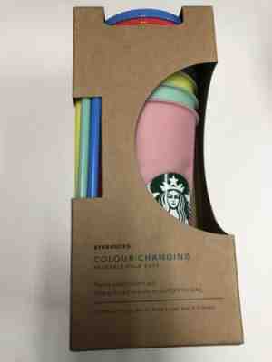 Official Starbucks Color Changing Cold Cups - Full Set Of 5 - Brand New Rare - Sold on eBay Nov, 16th 2019 for $59.00
