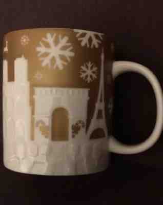 Starbucks Mug Paris Christmas Relief France Eiffel Tower Louvre 2014 USA Seller - Sold on eBay Nov, 16th 2019 for $46.00