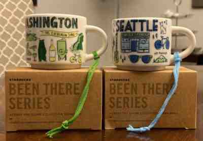 Starbucks Been There Series 2oz Ornament Mug Washington Seattle Set Of 2 NEW!!!! - Sold on eBay Nov, 16th 2019 for $39.99