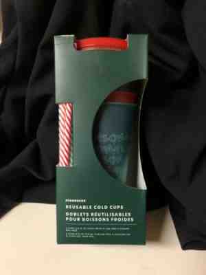 Starbucks Holiday 2019 Reusable 5-cup Set with Straws - Sold on eBay Nov, 16th 2019 for $15.00