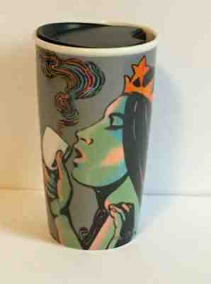 Starbucks 2016 Psychedelic Siren Mermaid Ceramic Tumbler Travel Cup NEW 12 oz - Sold on eBay Nov, 15th 2019 for $27.99