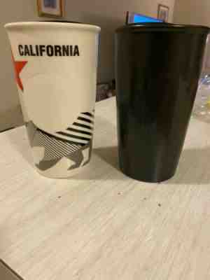 Pair Of Starbucks Ceramic Tumblers - Sold on eBay Nov, 15th 2019 for $20.00