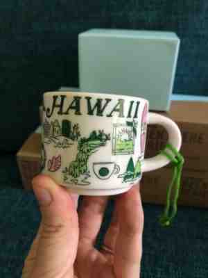 NEW Starbucks Been There Series HAWAII Ornament 2 oz. Mug - Sold on eBay Nov, 15th 2019 for $18.00
