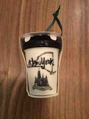 Starbucks New York Christmas Ornament To Go Cup New State Collection 2017  - Sold on eBay Nov, 15th 2019 for $15.43