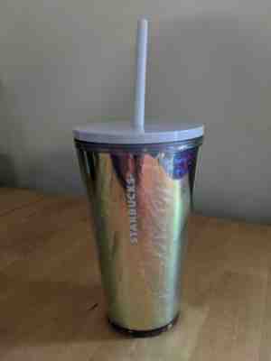 2019 Starbucks Holiday 16 Oz Iridescent Mermaid Tumbler Cold Reusable Cup New - Sold on eBay Nov, 19th 2019 for $17.00