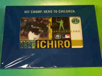 New Sealed Wrapper RARE 2005 Suzuki Ichiro Starbucks Gift Card with $10 loaded - Sold on eBay Nov, 19th 2019 for $29.99
