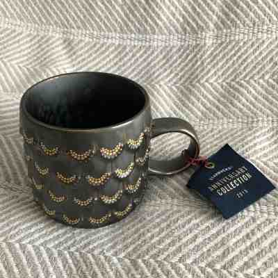 NEW Starbucks 2015 Anniversary Siren Mermaid Golden Scales Coffee Mug 10oz NWT - Sold on eBay Nov, 19th 2019 for $24.99