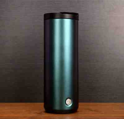 Starbucks Blue Green Purple Iridescent Flip-Top Stainless Steel Tumbler 2019 - Sold on eBay Nov, 19th 2019 for $41.97