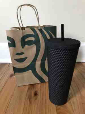 RARE 2019 Starbucks Matte Black Siren Reusable Studded Cold Cup Tumbler W/SKU - Sold on eBay Nov, 19th 2019 for $80.00