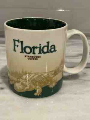 Starbucks Coffee Global Icon City Collector Series Florida Mug Alligator 16 oz - Sold on eBay Nov, 19th 2019 for $19.95