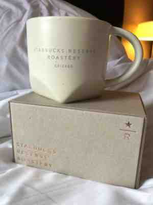 Starbucks Chicago Roastery Reserve 12oz Bevel Mug Light EXCLUSIVE! - Sold on eBay Nov, 19th 2019 for $36.50
