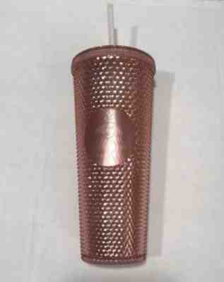 Starbucks Tumbler Iridescent Rose Gold Pink Studded Rainbow Cold Cup 24 oz - Sold on eBay Nov, 19th 2019 for $54.99