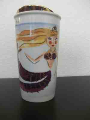 NEW 2015 Starbucks Mermaid Siren Traveler Tumbler Ceramic 12 Oz Double Wall - Sold on eBay Nov, 19th 2019 for $34.99