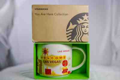 Starbucks 2013 You Are Here Collection 14 OZ WELCOME LAS VEGAS Coffee Mug Cup - Sold on eBay Nov, 19th 2019 for $19.00