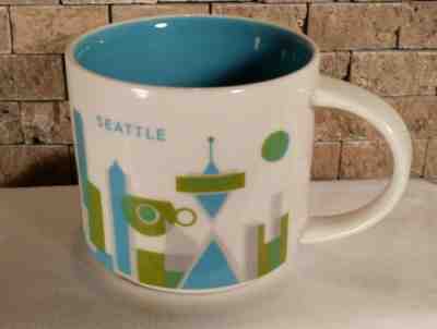 STARBUCKS You are Here MUGS Cities Of SEATTLE 2015 Coffee Tea Mug Cup 14oz EUC - Sold on eBay Nov, 19th 2019 for $24.00