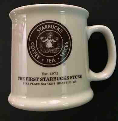 The First STARBUCKS Store Collectors Mug Pike Place Market Est 1971 Seattle WA  - Sold on eBay Nov, 19th 2019 for $18.88