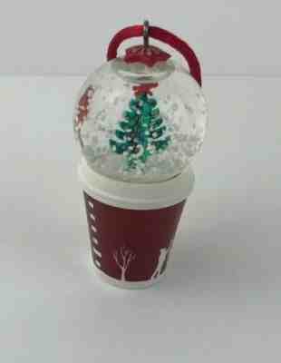 Starbucks 2006 Holiday Snow Globe Red Coffee Cup Christmas Ornament Tree RARE - Sold on eBay Nov, 19th 2019 for $39.99